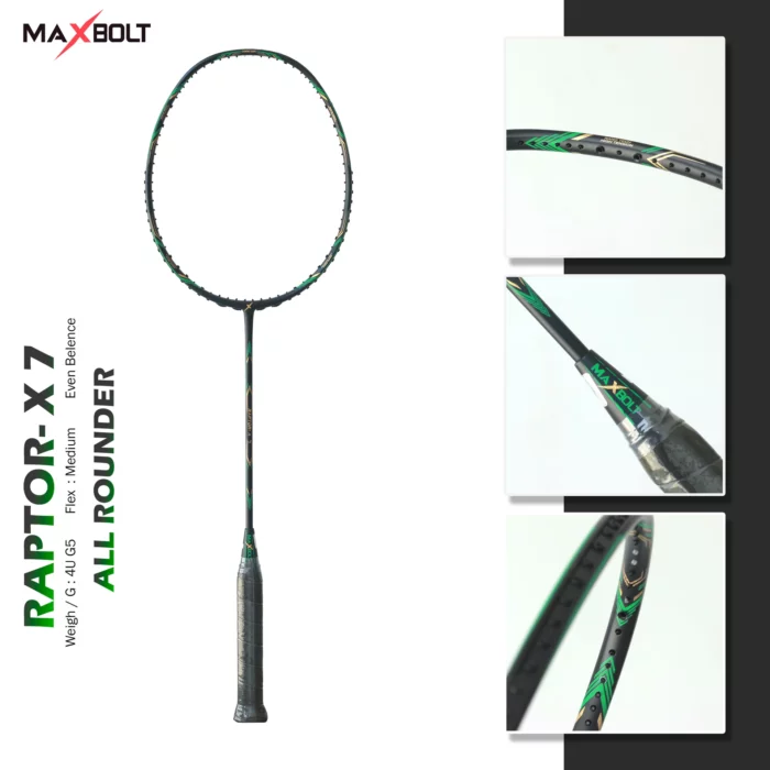 MAXBOLT RAPTOR X7 (4U) BLACK/GREEN